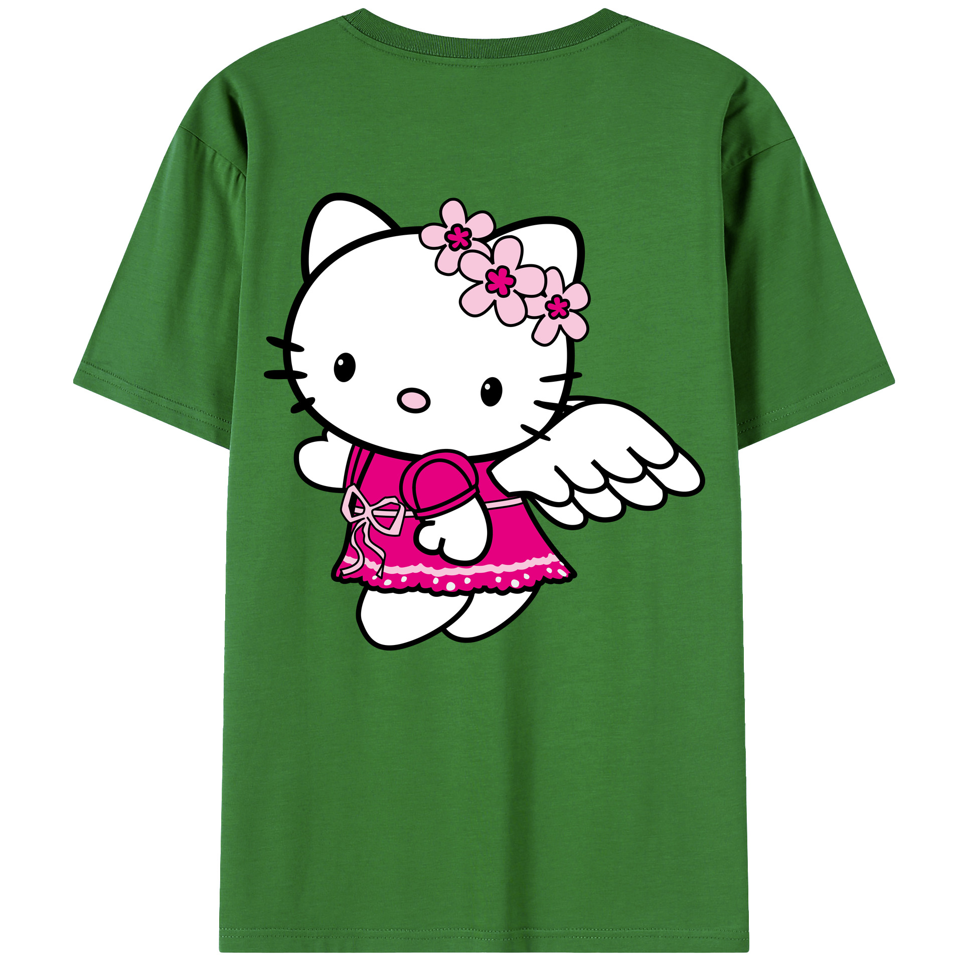（画像用） Hello Kitty ハローキティ レディース半袖Tシャツ(バックプリント)